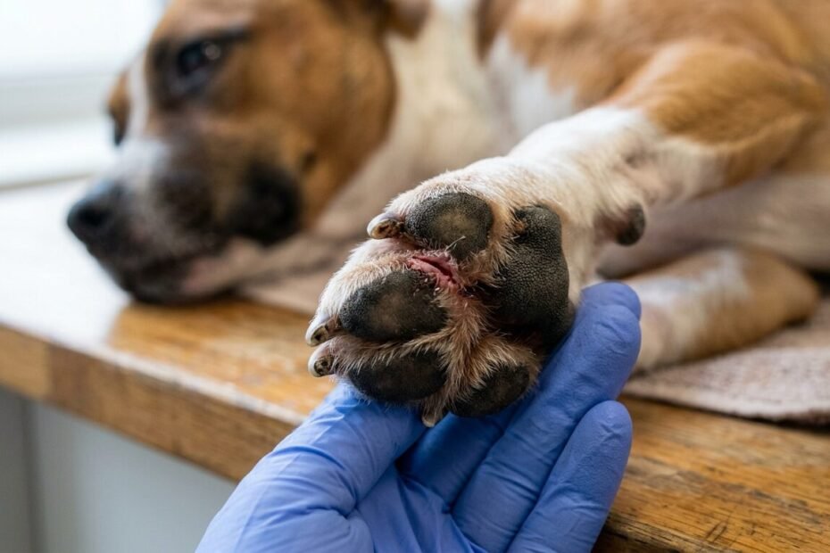 Dog Cut Paw Pad